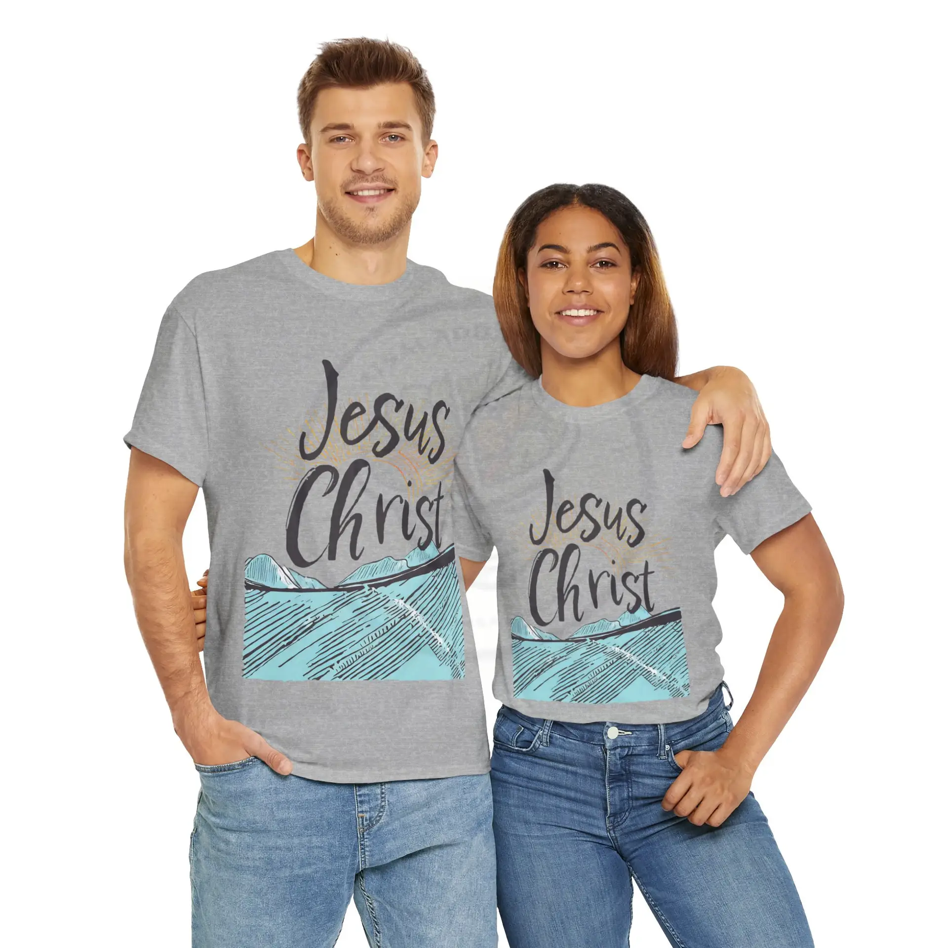 Unisex Heavy Cotton Tee – Jesus Christ Unisex Heavy Cotton Tee – Jesus Christ